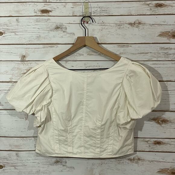 Ulla Johnson Kalena Top - Bone - 10 - Picture 15 of 15